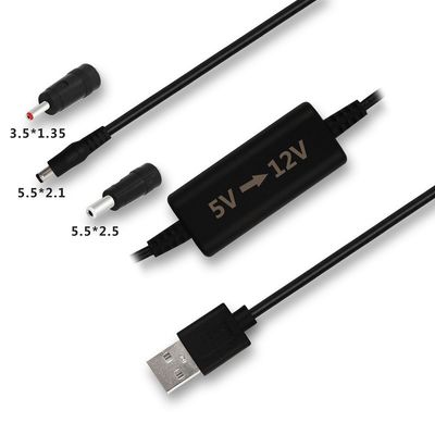 USB 스텝 업 케이블 모듈 9v 자동차 화이트 5V ~ 12V USB 변환 케이블
