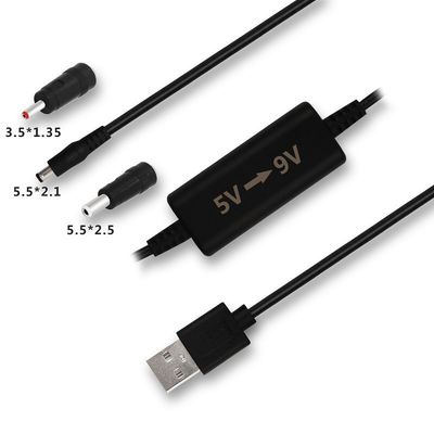 PVC 재킷 5V에서 DC 9V 12V USB 부스 케이블 CCTV 무선 IP 카메라