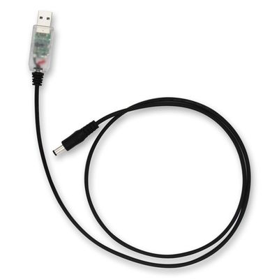 흰색 3A 2.1mm 5 볼트에서 9 볼트 USB 전압 케이블용 USB 변환기