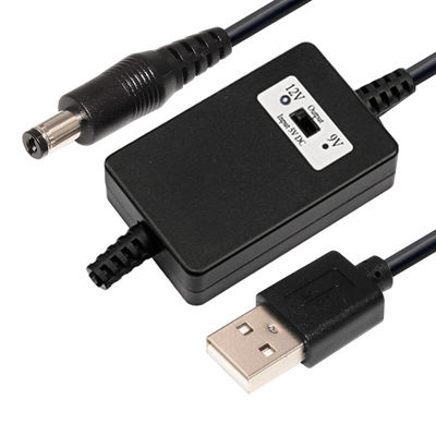 5V에서 9V 12V DC 부스트 변환기 차량 충전용 USB 케이블