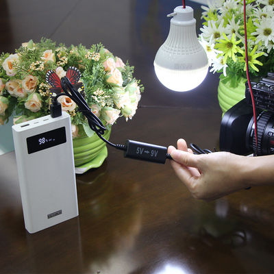 USB 2.0 DC 잭 남성 Buck DC 전원 5V에서 12V 단계 업 변환 케이블 세트 표준 유형 흰색/검은