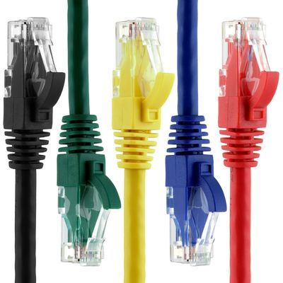 10ft 노란색 실내 CAT 7 Lan Cat6 네트워크 케이블 컴퓨터 패치 코드 28AWG