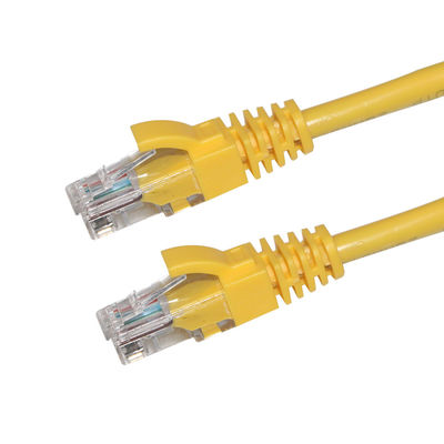 10ft 노란색 실내 CAT 7 Lan Cat6 네트워크 케이블 컴퓨터 패치 코드 28AWG