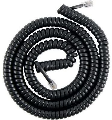 12FT 전화 모덤 케이블 스파이럴 전화 케이블 24AWG-28AWG
