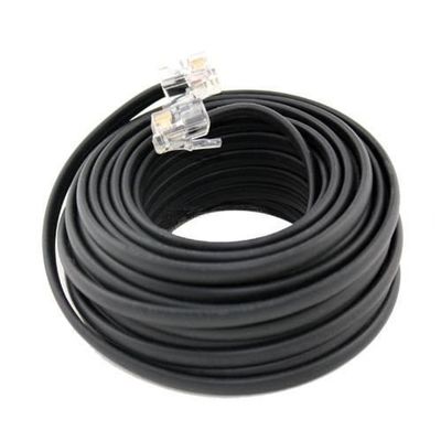 25 피트 RJ11 4P4C 4P2C 전화 연장 케이블 내구성