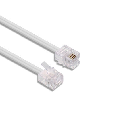 표준 4P4C 4P2C 6P2C 6P4C 전화 확장 케이블 24AWG-28AWG