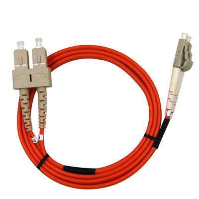 듀플렉스 3Mtr Upc 2C Om4 Mtp Mpo 케이블 Lc에서 Lc 패치 코드 Om3 2 선도자