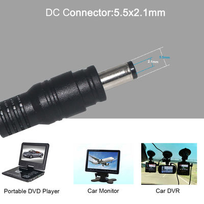 1m/2m/5m 남성에서 남성 DC 확장 케이블 PVC 재킷과 3.5 * 1.35mm 지름