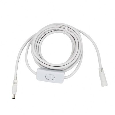 커스터마이즈된 12V DC 확장 케이블 5.5*2.5mm 스위치 120cm와 함께 남성에서 여성