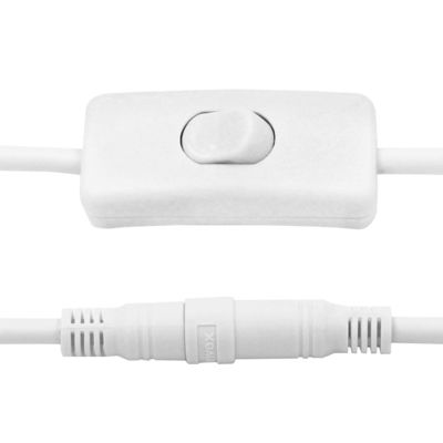 커스터마이즈된 12V DC 확장 케이블 5.5*2.5mm 스위치 120cm와 함께 남성에서 여성