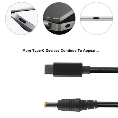 20V 15V 9V 5V PD 충전 케이블 USB 유형 C 3.1 DC 남성 5521 5525mm 커넥터