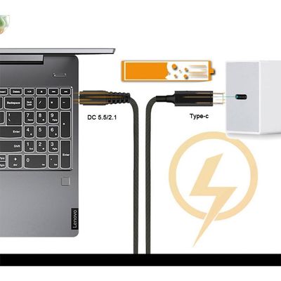 20V 15V 9V 5V PD 충전 케이블 USB 유형 C 3.1 DC 남성 5521 5525mm 커넥터