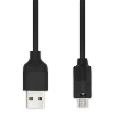 카메라와 MP3용 검은 마이크로 USB 데이터 케이블 1m 1.5m 넥타이 보호