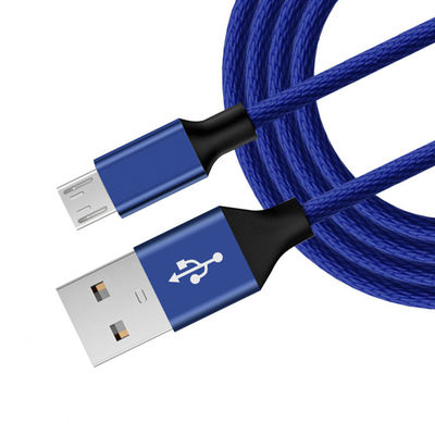 오리지널 블랙 마이크로 USB 데이터 케이블 6Ft 긴 나일론