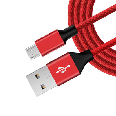 오리지널 블랙 마이크로 USB 데이터 케이블 6Ft 긴 나일론