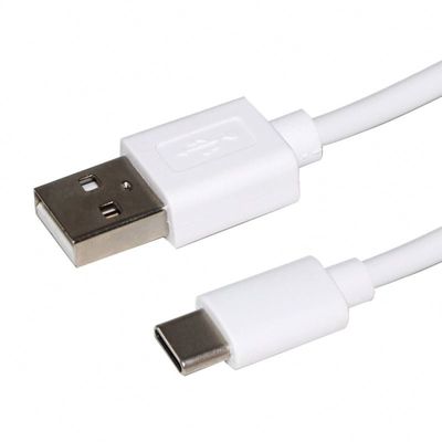 포일 보호 USB 타입 C 급전전 케이블 1m/3m 흰색/검은