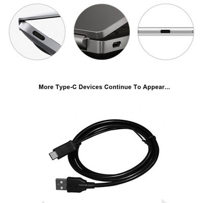 포일 보호 USB 타입 C 급전전 케이블 1m/3m 흰색/검은