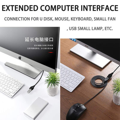 OEM ODM 휴대 전화 확장 USB 데이터 케이블 남성에서 여성으로 빠른 전원 충전