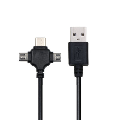 0.5m USB 2.0 빠른 충전 USB 데이터 케이블 3 In 1 USB 충전 케이블