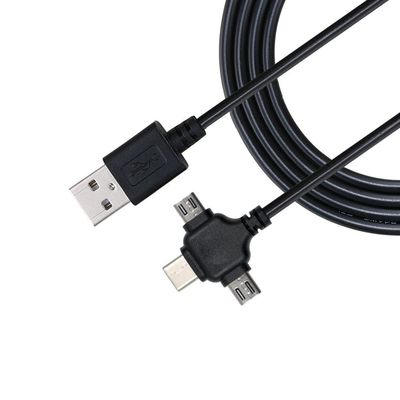 0.5m USB 2.0 빠른 충전 USB 데이터 케이블 3 In 1 USB 충전 케이블