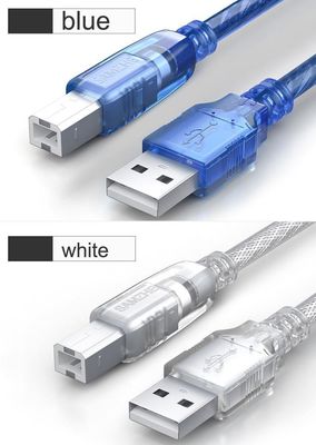 24AWG USB 프린터 케이블 USB 2.0 타입 A 남성에서 B 남성 프린터 확장 케이블