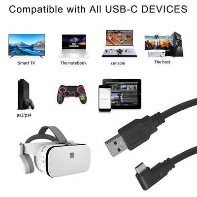 VR 1 2 헤드셋 VR 링크 케이블을 위한 고속 5Gbps 3.0 USB C형에서 A형 케이블