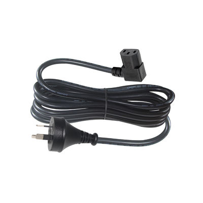 90도 오른쪽 각 C13에서 SAA 3Pin 전원 케이블 H05VV-F 3G*0.75mm2 PC 모니터 1.2M