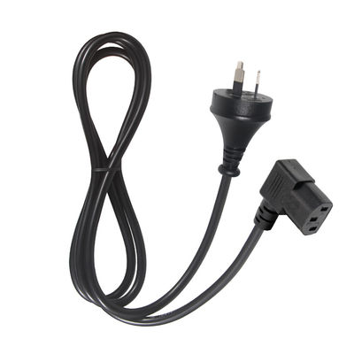 90도 오른쪽 각 C13에서 SAA 3Pin 전원 케이블 H05VV-F 3G*0.75mm2 PC 모니터 1.2M