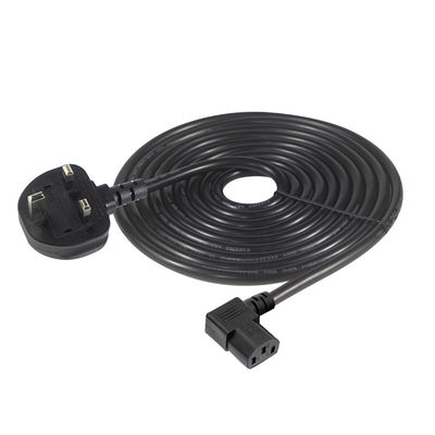 5m Cplug Reducer B UK C13 전원 케이블을 90도 전압에 연결하고 순수한 구리 선도자