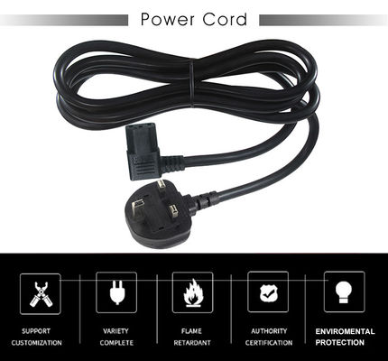 5m Cplug Reducer B UK C13 전원 케이블을 90도 전압에 연결하고 순수한 구리 선도자