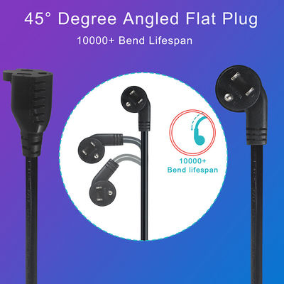 NEMA 5-15P 3x5-15R Y 스플리터 전력 케이블 3FT 16AWG 고무 재킷