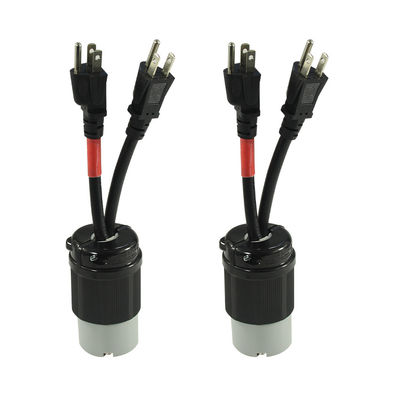 NEMA 5-15P to L14-20C 1피트 14/3 연장 코드, ROHS, USA, CE