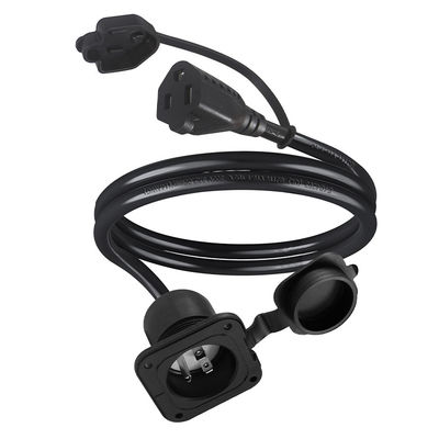 NEMA 5-15R 방수 컨버터 전원 코드 1M 15A 125V