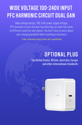 고전력 Qc 3.0 USB 벽 충전기 100w Gan 여행 충전기 과전압 보호