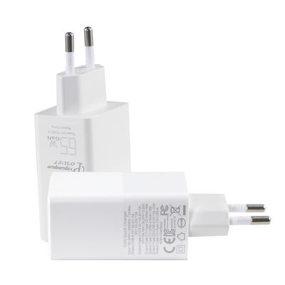 USB-C PD3.0 블라인드 삽입 65w Gan 충전기 벽 충전기 어댑터