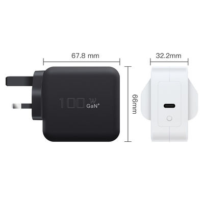 100W 충전기 단일 타입 C 무선 충전기 GaN 테크 100W USB-C QC30