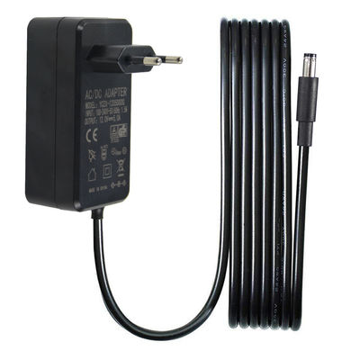 EU 벽 플러그 1M 22AWG 전원 공급 어댑터 12V 5A 5521Mm LED CCTV 카메라