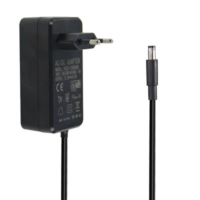 EU 벽 플러그 1M 22AWG 전원 공급 어댑터 12V 5A 5521Mm LED CCTV 카메라