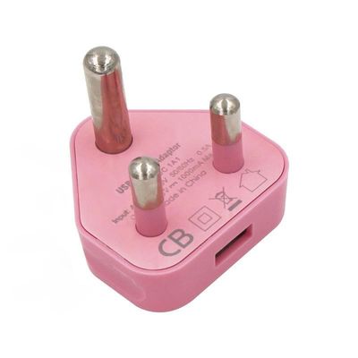 5V 2.1A 듀얼 USB 충전자 남아프리카 공화국 및 인도를위한 여행 전원 어댑터