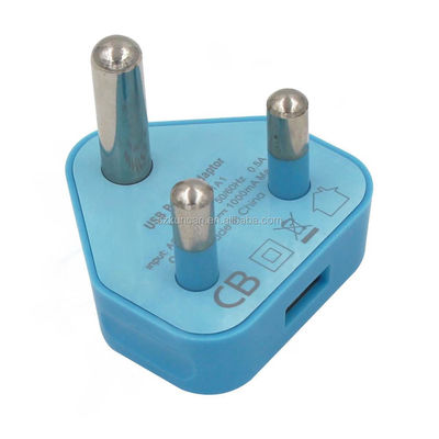 5V 2.1A 듀얼 USB 충전자 남아프리카 공화국 및 인도를위한 여행 전원 어댑터