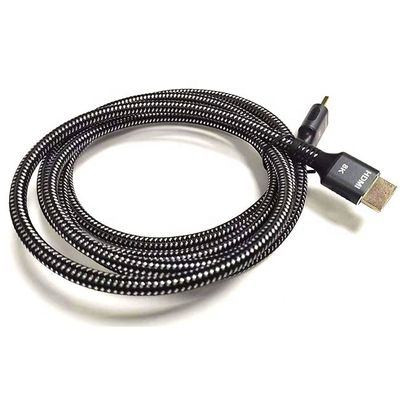 하이 스피드 4K 8K UHD 넥타이 나일론 2.1 HDMI 케이블