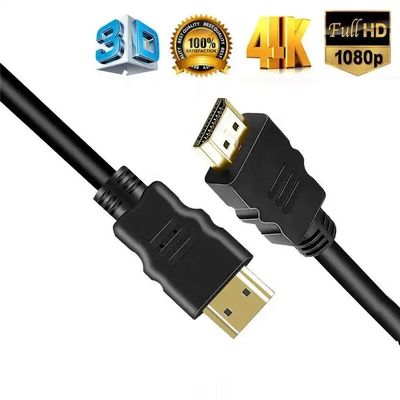 1M-30M 검은색 4K HDMI 케이블 24k 금으로 칠한 남성-남자 2.0 3D 60Hz