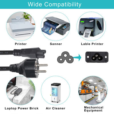 VDE CEE7-7 EU 전원 케이블에서 IEC C5 10A 250V Schuko 케이블