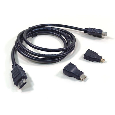 1비디오 카메라와 태블릿 PC와 TV를 위한 3인1 HDMI 케이블
