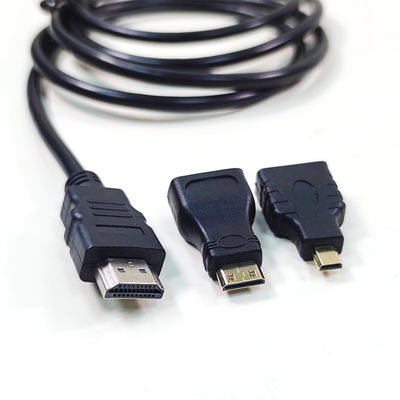 1비디오 카메라와 태블릿 PC와 TV를 위한 3인1 HDMI 케이블
