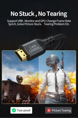 HDMI 2.1 케이블 8K60Hz 4K120Hz 48Gbps 금판