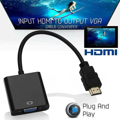 오디오 1080p USB 가동으로 HDMI에서 VGA 변환기