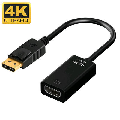 ABS 동축 금판 디스플레이포트 남성 DP에서 HDMI 케이블 어댑터 프로젝터