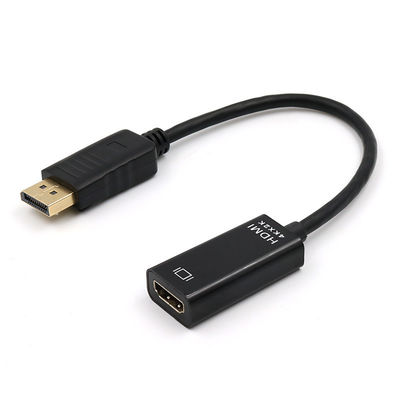ABS 동축 금판 디스플레이포트 남성 DP에서 HDMI 케이블 어댑터 프로젝터
