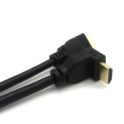 90도 각의 금접속기 2.0V 4K 60Hz HDMI 케이블 멀티미디어용 1.5m